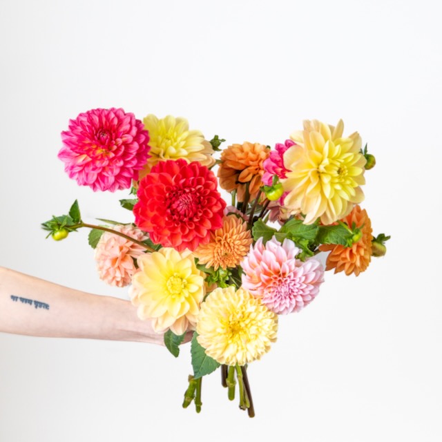 Just Focals Bouquet June Ninebark Ranunculus Peonies