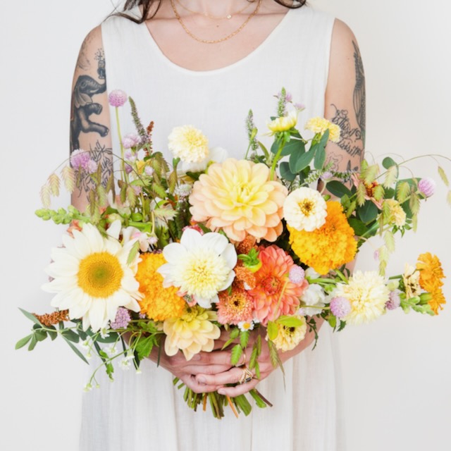 Wedding Extra Bouquet Late August Woodland Floor Bouquet